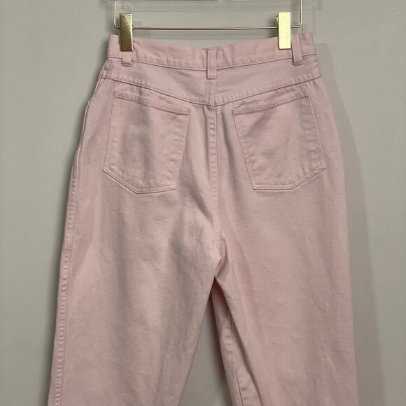 Vintage 12 super high rise mom jeans Stefano pink pastel barbiecore casual - Picture 6 of 7